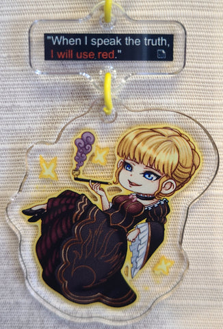 Golden Witch double sided 3" acrylic keychain charm