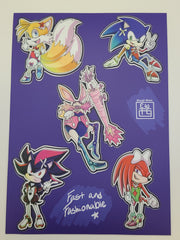 Fast and Fashionable Sticker Sheet