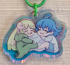 Sleepy Devil 1" acrylic keychain charm