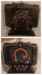 Ghost Camera 3" acrylic keychain shaker charm